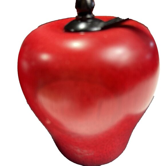 Vintage Retro Cook’s Club Wooden Red Apple Salt Shaker and Pepper Grinder Taiwan - Picture 4 of 8